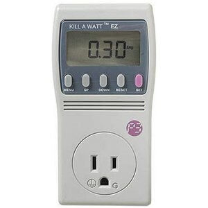 An electricty usage monitor can help you find wasted power.