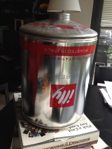 Old illy espresso container