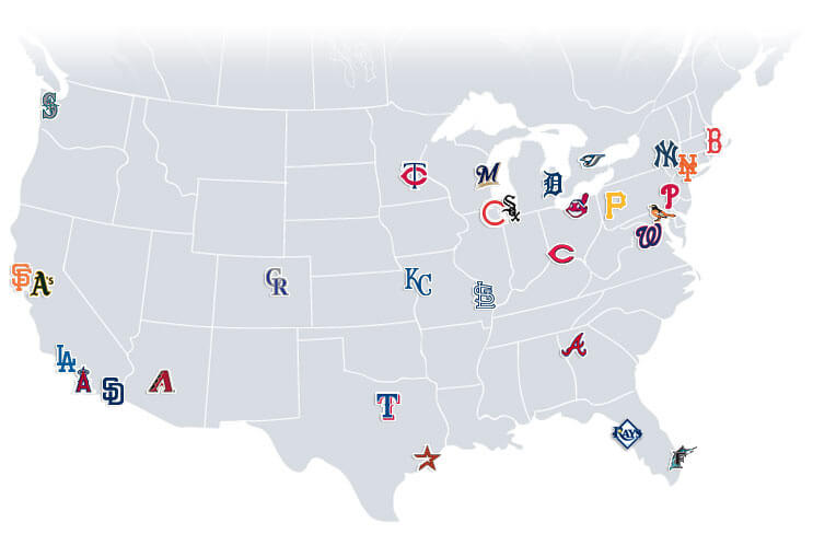 MLB-teams-map