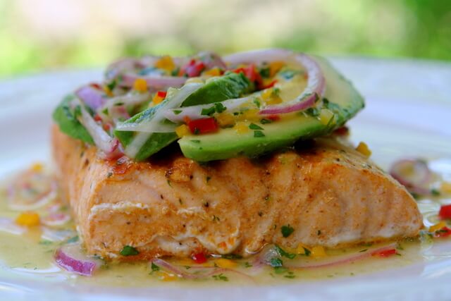 Grilled Salmon with Avocado Salsa Paleo Diet Recipe - A Great Recipe!